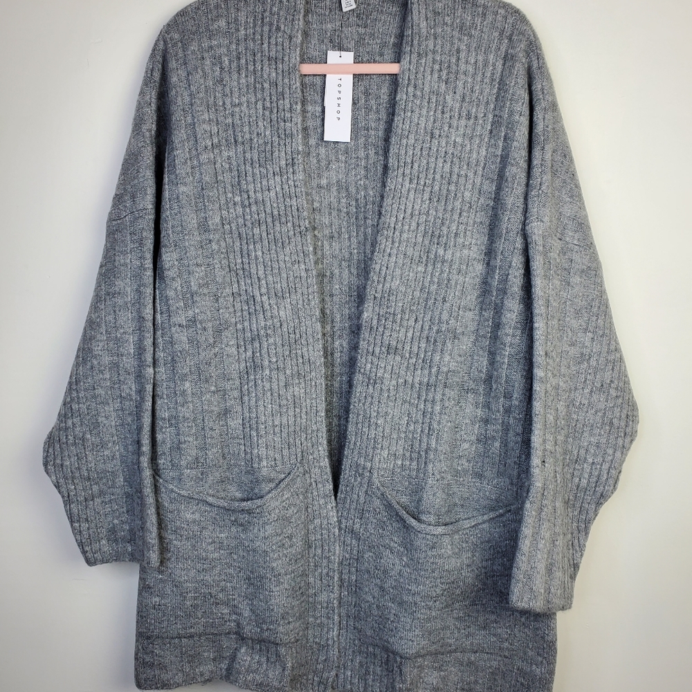 Topshop Long Sleeve Chunky Cardigan Womens Size 12